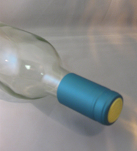 PVC Capsules -METALLIC SOLID LIGHT BLUE - Click Image to Close