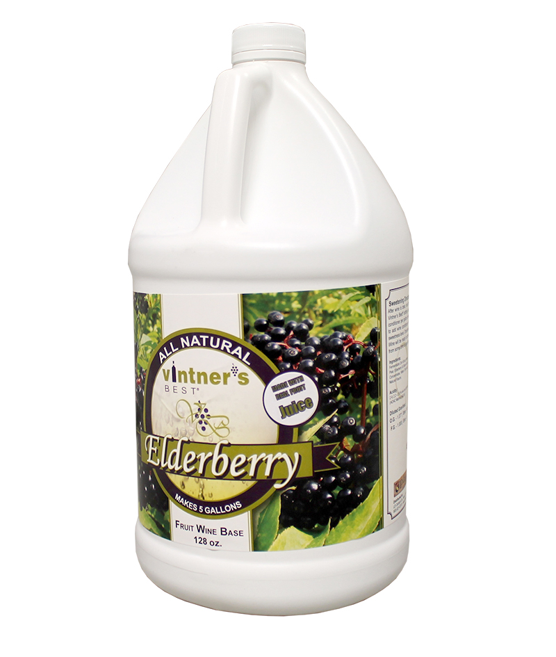 Elderberry FRUIT WINE BASE 128 OZ - Click Image to Close